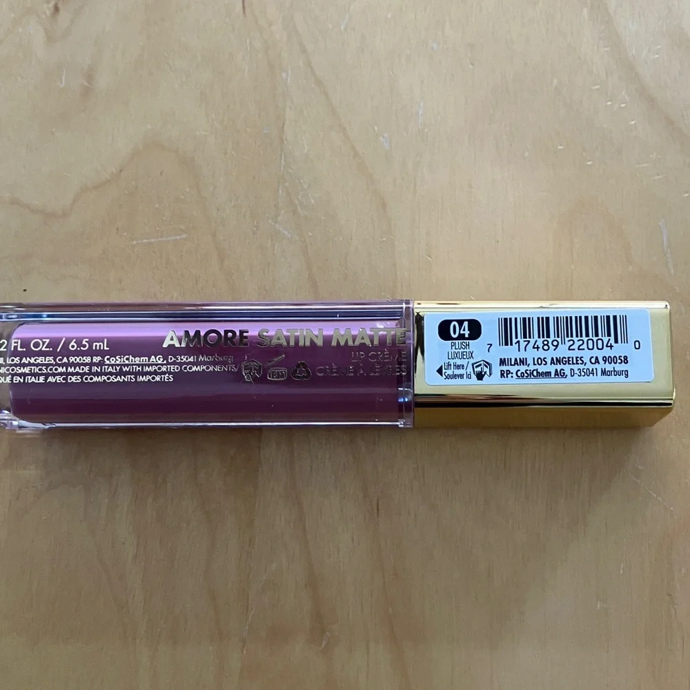 Milani Amore Creamy Liquid Lipstick in Dusty Plum Pink Color‎ 04-PLUSH-SET OF 3